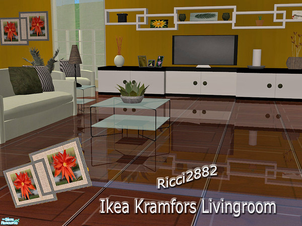 Sims 2 — Ikea Kramfors Livingroom by TheNumbersWoman — Ikea Inspired Livingroom. This is a final Request for the Ikea
