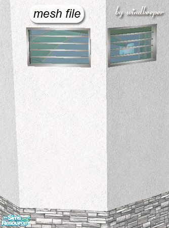 Sims 2 — Helios privacy window diagonal by Windkeeper — Diagonal version of "Helios privacy window" from this