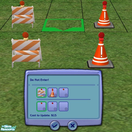 Sims 2 — Do Not Enter by Dr Pixel — Keep your Sims from walking where you don't want them to go. Use it to keep them on