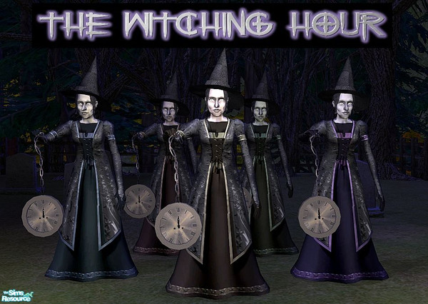 Sims 2 — The Witching Hour by SaeraMaples — She watches and waits, alerting you to the hour. Let every hour be the