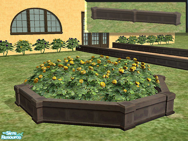Sims 2 — Mini-Pediment in dark metal by chrissy6930 — Recolor of the Mini-Pediment in dark metal. Wallpaper by DOT.