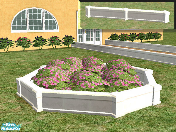 Sims 2 — Mini-Pediment in silver by chrissy6930 — Recolor of the Mini-Pediment in silver. Wallpaper by DOT.