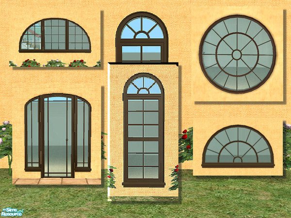 Sims 2 — Lafenetre Window Full Length - dark meta by chrissy6930 — Recolor of the Lafenetre Window Full Length in silver.