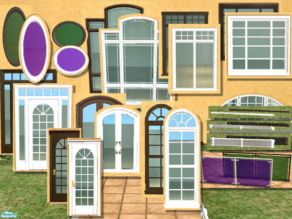 Sims 2 — Doors & Windows recolors 02 by chrissy6930 — Recolors of doors, windows and fences to compliment my Helios