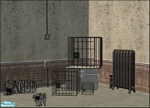 Sims 2 — Caged In by ~Monica~ — A set of three deco cages. Enjoy ;)