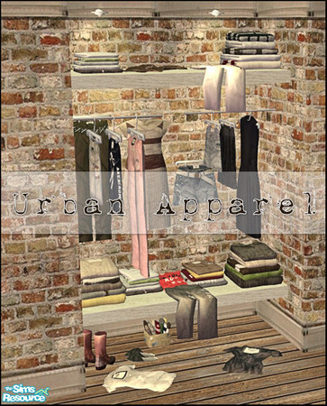 Sims 2 — Urban Apparel by ~Monica~ — Recolors of Simply Styling\'s kids clutter set. Enjoy ;)