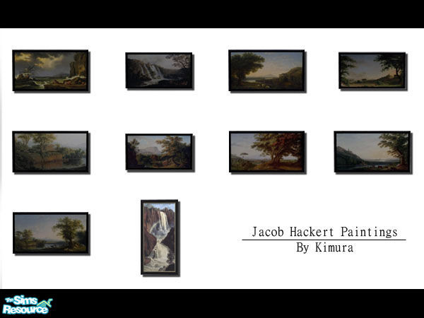 Sims 2 — Jacob Hackert Paintings by hanyou_kimura — A collection of 10 beautiful landscape paintings from by master