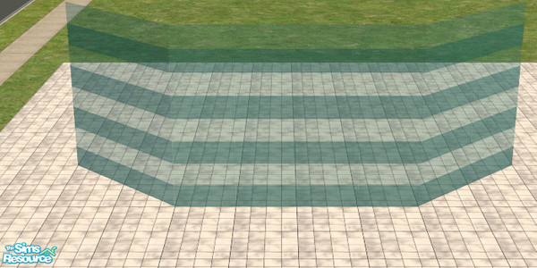 Sims 2 — turquoise-stripes2 by sww — *TSRAA* you will need windkeeper's Frameless Glass meshes for this to work. 