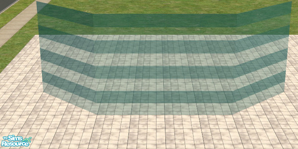 Sims 2 — turquoise-stripes1 by sww — *TSRAA* you will need windkeeper's Frameless Glass meshes for this to work. 
