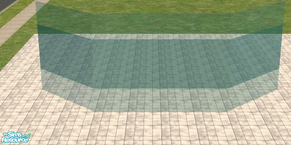 Sims 2 — turquoise-middle by sww — *TSRAA* you will need windkeeper's Frameless Glass meshes for this to work. 