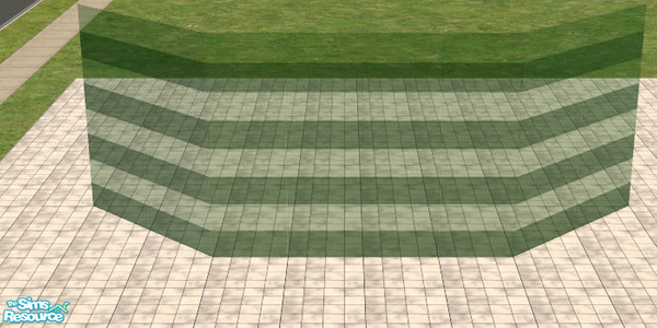 Sims 2 — green-stripes2 by sww — *TSRAA* you will need windkeeper's Frameless Glass meshes for this to work. 