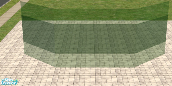 Sims 2 — Green- middle by sww — *TSRAA* you will need windkeeper's Frameless Glass meshes for this to work. 