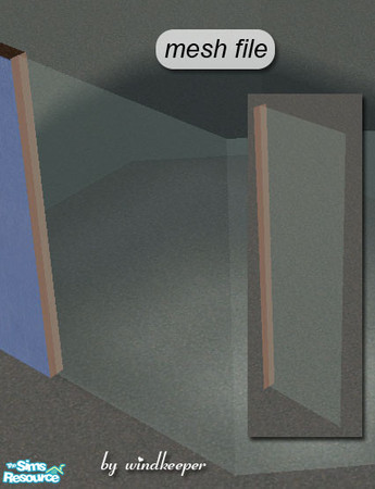 Sims 2 — Frameless window, main by Windkeeper — <strong>- MASTER MESH -</strong> All the other set files connected to