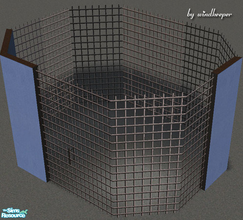 Sims 2 — Frameless glass, bars by Windkeeper — This recolor will work for all the doors and windows in this set.