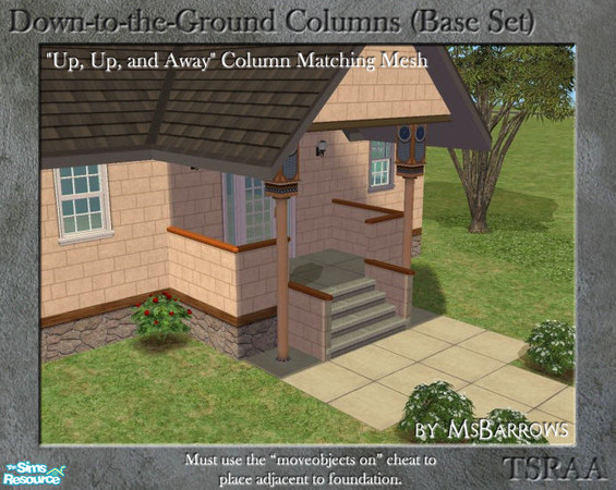 Sims 2 — Down-to-the-Ground - Up, Up and Away Column by MsBarrows — What do you do when your house is on a foundation and