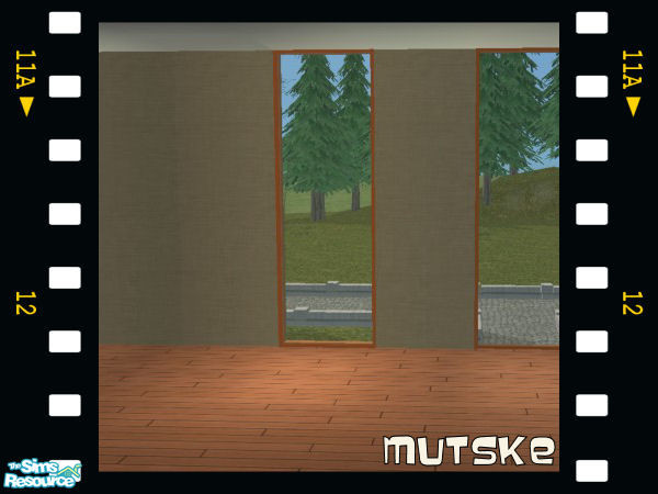 Sims 2 — Windows Orange by Mutske — Recolor from the mesh "Helios" by Windkeeper. In 4 colors can be used on