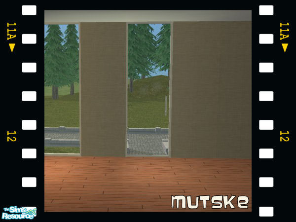 Sims 2 — Doors White by Mutske — Recolor from the mesh "Helios" by Windkeeper. In 4 colors can be used on all