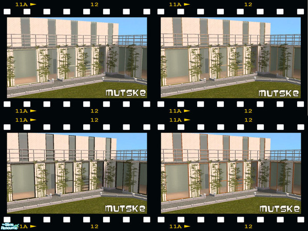 Sims 2 — Windows and doors by Mutske — Recolor from the mesh "Helios" by Windkeeper. In 4 colors can be used on