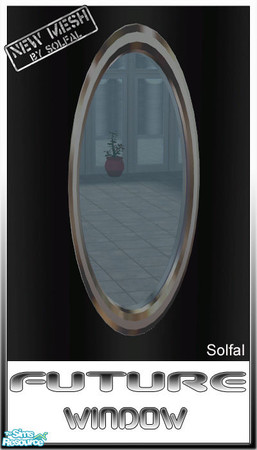 Sims 2 — Future Window by solfal — Does not work at diagonal walls Uppdated dec-05. Got rid of shadows and fixed the
