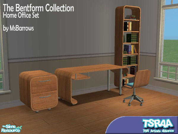 Sims 2 — Bentform Collection - Home Office Set by MsBarrows — The Bentform Collection features many lovely pieces in