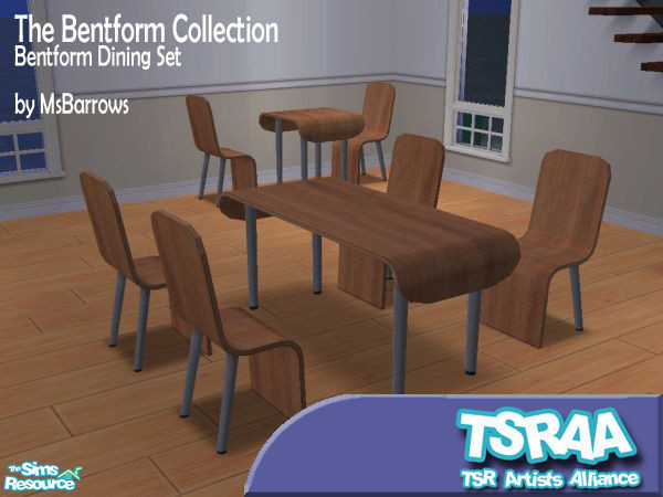 Sims 2 — Bentform Collection - Dining Set by MsBarrows — The Bentform Collection features many lovely pieces in finest