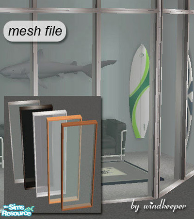 Sims 2 — Helios window by Windkeeper — <strong>- MASTER MESH -</strong> Single-tile Helios window. Includes additional