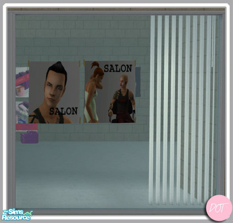 Sims 2 — Window Sign 2 MESH by DOT — Window Sign 2 MESH 2 Posters. Shop front signs or Posters On Glass Windows. THIS IS