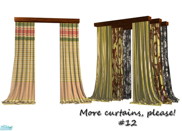Sims 2 — More Curtains, please! #12 by Sophel21 — recolors of sasilias bedroom Glamour - Curtains