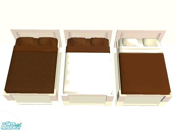 Sims 2 — Chocolate Bedding Set by simmaniac2005 — Made to match Studio K walls and floors. by Jo D Designs