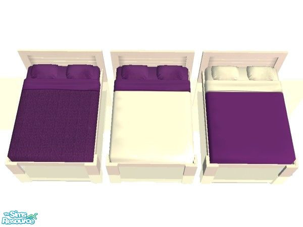 Sims 2 — Grape Bedding Set by simmaniac2005 — Made to match Studio K walls and floors. by Jo D Designs