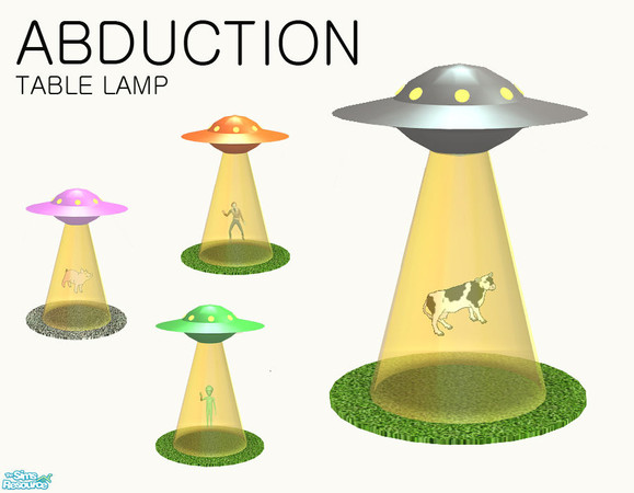 Sims 2 — Abduction - Table Lamps by linegud — An abducting table lamp. Fit for any room of the house or a future space