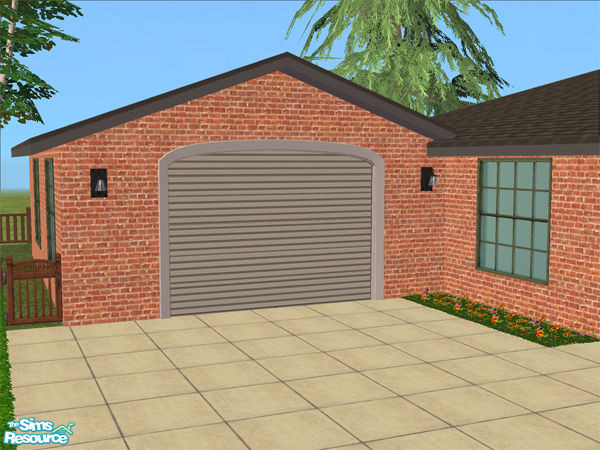 Sims 2 — Arch Frame Garage - Mesh by Shakeshaft — Part of the Arched Frame Garage Set, set includes the Mesh and several