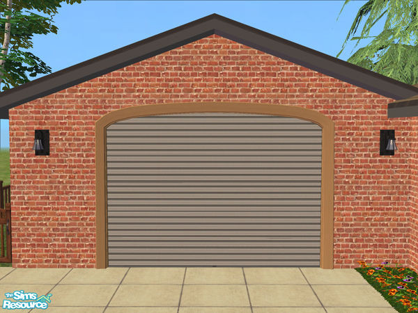 Sims 2 — Arch Frame Garage - Frame Light Wood by Shakeshaft — Part of the Arched Frame Garage Set, set includes the Mesh