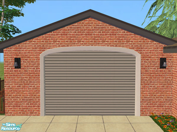 Sims 2 — Arch Frame Garage - Frame White Wood by Shakeshaft — Part of the Arched Frame Garage Set, set includes the Mesh