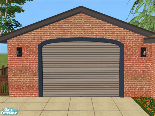Sims 2 — Arch Frame Garage - Frame Blue by Shakeshaft — Part of the Arched Frame Garage Set, set includes the Mesh and