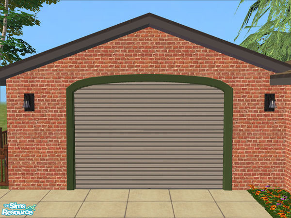 Sims 2 — Arch Frame Garage - Frame Green by Shakeshaft — Part of the Arched Frame Garage Set, set includes the Mesh and