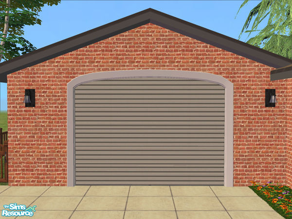 Sims 2 — Arch Frame Garage - Frame White by Shakeshaft — Part of the Arched Frame Garage Set, set includes the Mesh and