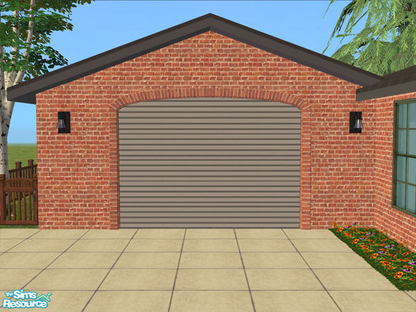 Sims 2 — Arch Frame Garage - Frame Brick by Shakeshaft — Part of the Arched Frame Garage Set, set includes the Mesh and