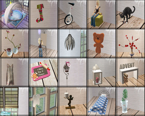 Sims 2 — Advent 08 by steffor — some advent objects ;-)