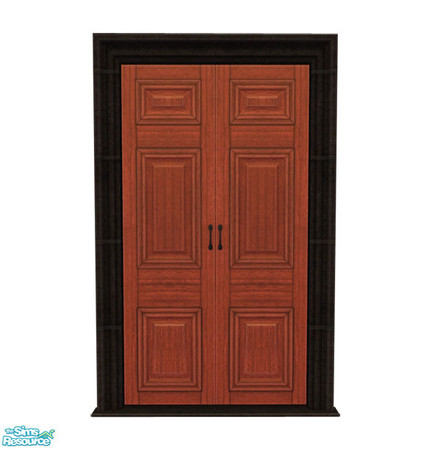 Sims 2 — Rejal Part 5 - Door 03 Black/Dark by Murano — Recolor for the Rejal door 03 series. You need Door 03 BASE for