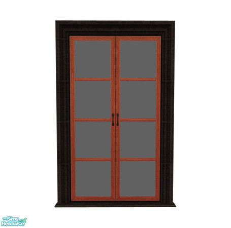 Sims 2 — Rejal Part 5 - Door 01 Black/Dark by Murano — Recolor for the Rejal door 01 series. You need Door 01 BASE for