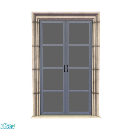 Sims 2 — Rejal Part 5 - Door 01 White/Blue by Murano — Recolor for the Rejal door 01 series. You need Door 01 BASE for