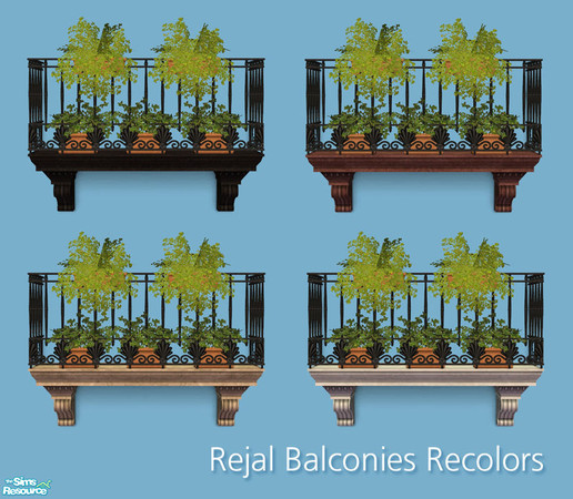 Sims 2 — Rejal Part 4 - Balconies Recolors by Murano — Several recolors for the Rejal balconies. You need Balcony BASE