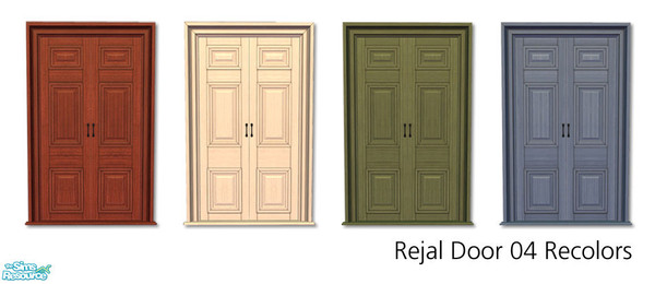 Sims 2 — Rejal Part 5 - Door 04 Recolors by Murano — Several recolors for the Rejal door 04 series. You need Door 04 BASE