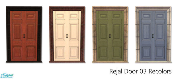 Sims 2 — Rejal Part 5 - Door 03 Recolors by Murano — Several recolors for the Rejal door 03 series. You need Door 03 BASE