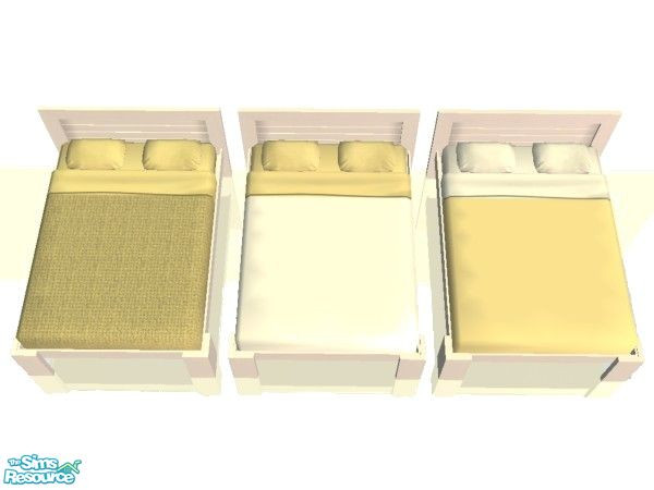 Sims 2 — Bedding in Pale Sun Set by simmaniac2005 — Made to match Studio K walls and floors. by Jo D Designs