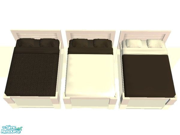 Sims 2 — Bedding in Simple Black Set by simmaniac2005 — Made to match Studio K walls and floors. by Jo D Designs