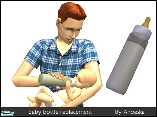 Sims 2 — Baby Bottle Replacement - Smartmilk by AnoeskaB — Stop feeding your baby\'s and toddlers green stuff! From now
