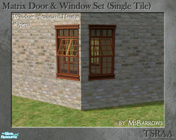 Sims 2 — Matrix Window - Standard Diagonal Open MESH by MsBarrows — Window created to match my Victorian Porch Railing
