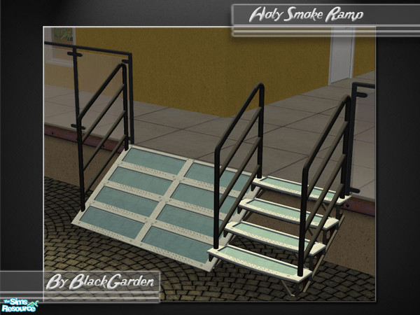 Sims 2 — Maxis Matching Ramp - Holy Smoke by BlackGarden — A matching ramp for the \"Holy Smoke\" modular